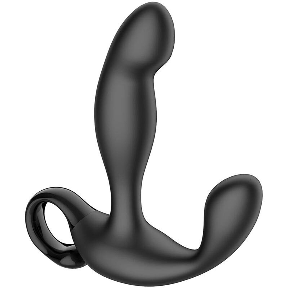 Массажер простаты с вибрацией и эффектом фингеринга с пультом ДУ SW1064