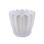 Кашпо "Хризантема" с поддоном 0,6л (мр)