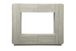 Стенка Лаванда-2 белый/бетон