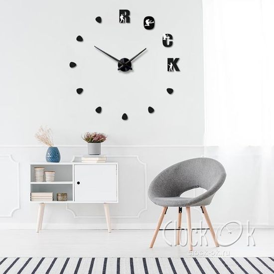 Настенные 3D часы Rock