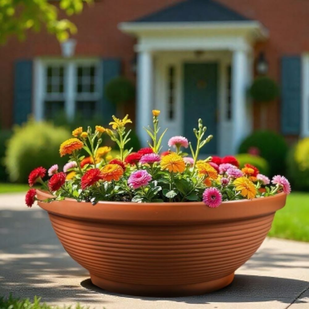 Кашпо "Клумба" 53л D=64,5см, H=24,3см (терракотовый)