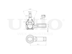Наконечник рулевой UNIO SSP-10110