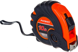Рулетка, ударопрочный корпус, обрезиненная, 10м PATRIOT MTP-10 350005010