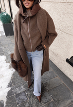 Пальто-двойка из шерсти в комплекте с жилетом