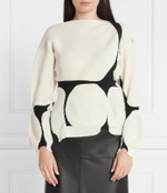 Хлопковый свитер Liviana Conti - кремовый(F3W080)