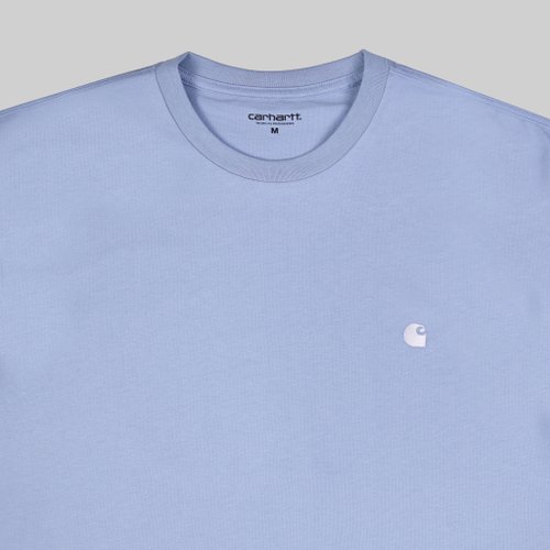 Футболка мужская Carhartt WIP Madison артикул:I033000_frosted_blue - купить в магазине Дайс
