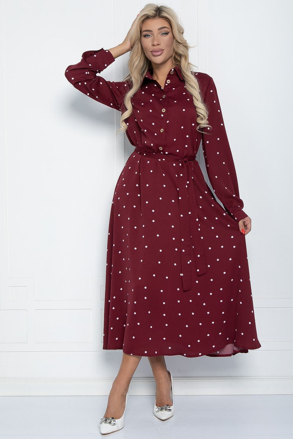 Платье Арвен (бордовое) П11071 LT Collection