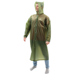 Плащ-дождевик Следопыт PF-RC-15 80х131см на кнопках с капюшоном цв.Army Green -