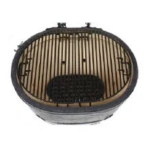 Керамический угольный гриль Primo Oval 200 Junior All-In-One, 34х47 см, с ножками и столиками