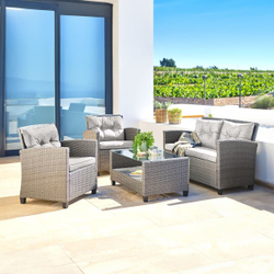 Комплект плетеной мебели AFM-805B Beige/Dark beige