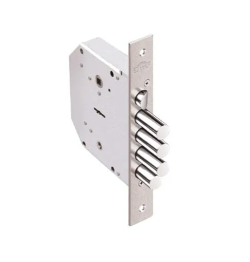 Замок Гранит врезной 1.06.40(сувальдный ,3стержня18мм,задвижка со шторкой,под фалевую ручку 42мм,левосторонний)(Эльбор) (00001513)