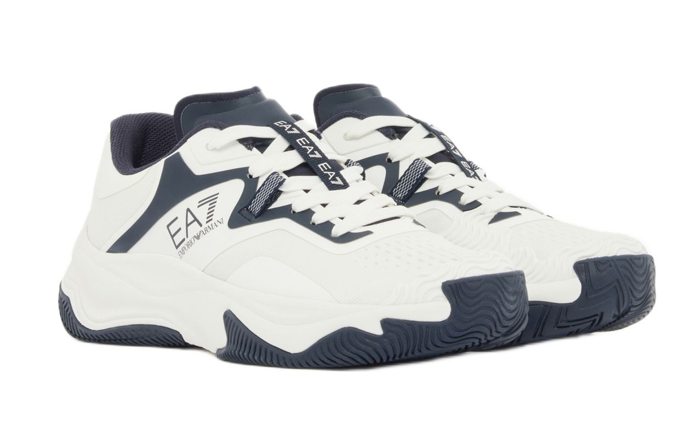 Теннисные кроссовки EA7 Unisex Woven Sneaker - white/sky captain