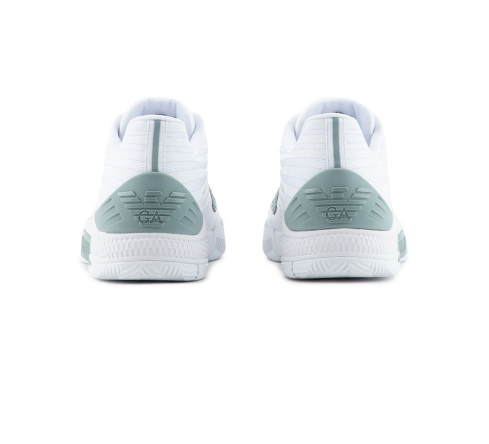 Теннисные кроссовки EA7 Unisex Woven Sneaker - white/abyss