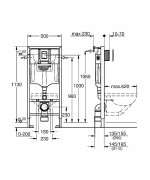 Система инсталляции Grohe Rapid SL 39501000