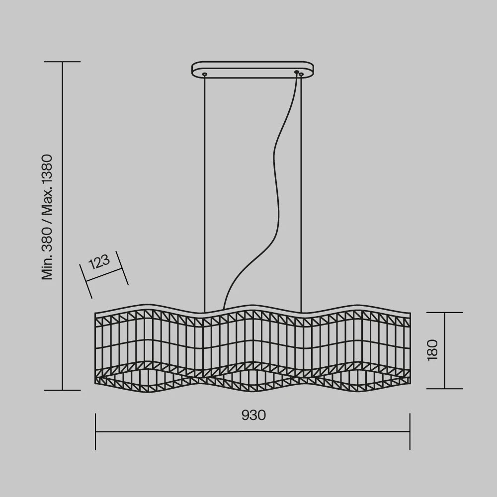 Подвесная люстра Maytoni DUNE DIA005PL-06G
