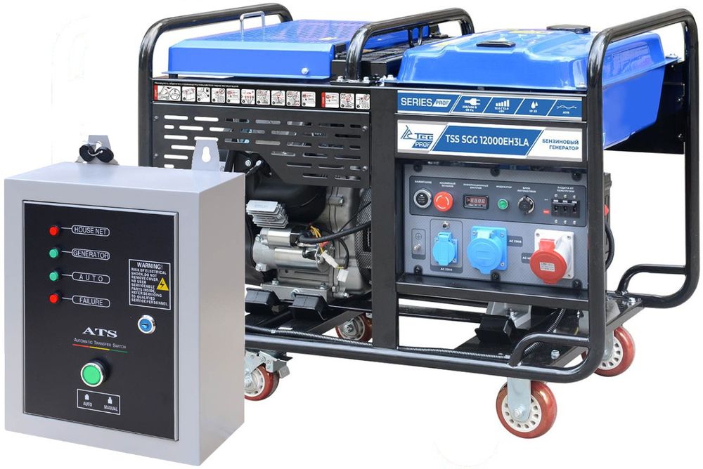 Генератор трехфазный TSS SGG 12000EH3LA - [12 кВт / 22.8 А] с АВР