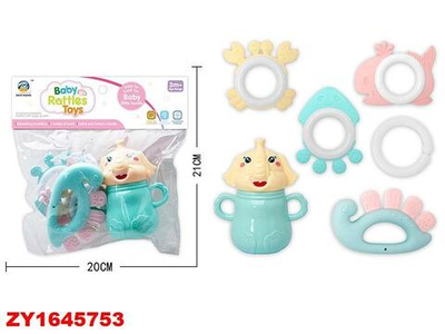 Набор погремушек 6шт, пакет ZY1645753