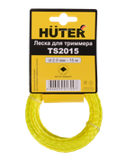 Леска Huter TS2015 для триммера, 2 мм, витой квадрат