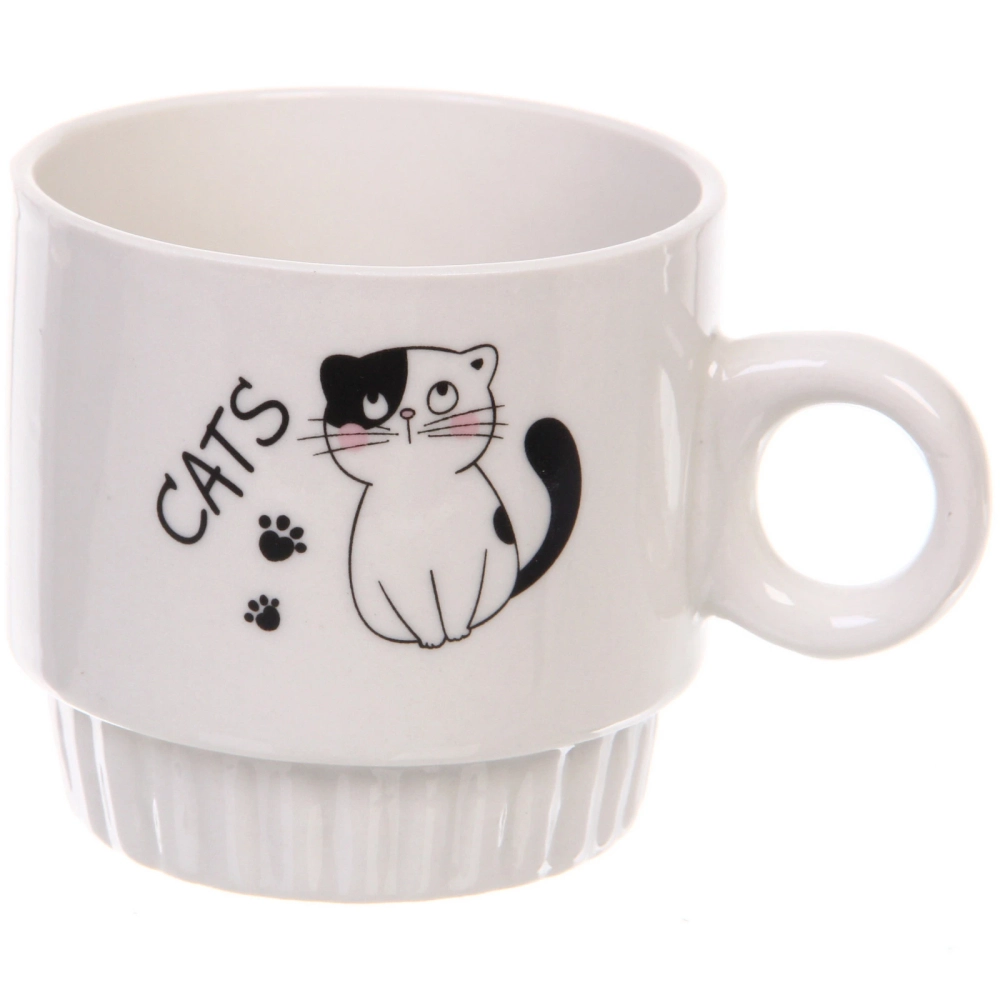 Набор кружек на стойке 280мл «Котики»