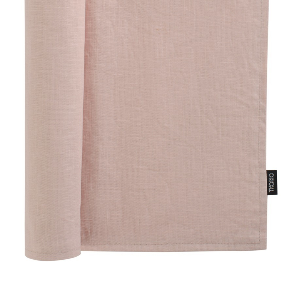 Салфетка под приборы из умягченного льна с декоративной обработкой пыльная роза essential, 35х45 см