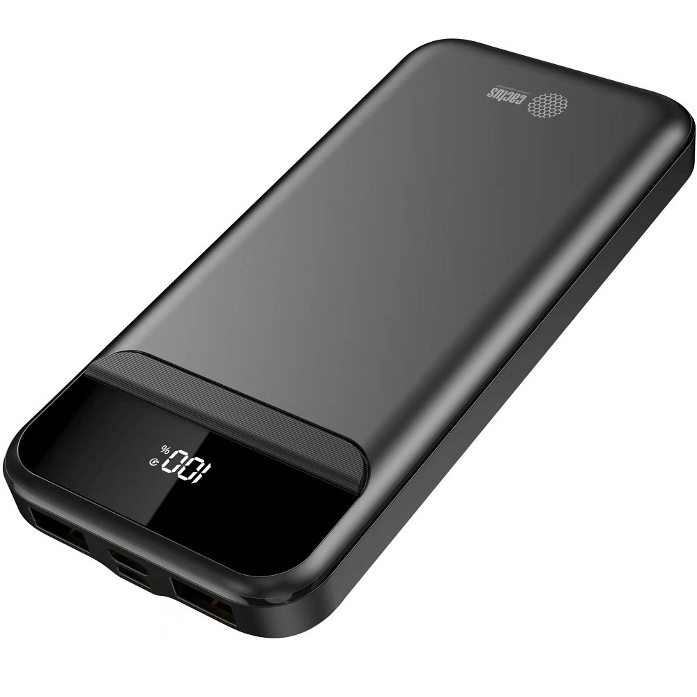 Внешний аккумулятор Мобильный аккумулятор Cactus CS-PBFSCA-10000 10000mAh 4.5A 2xUSB-A/USB-C черный