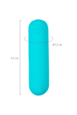 Вибропуля с пультом д/у A-toys Tnim голубая 6,5 см