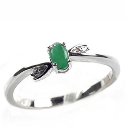 Кольцо "Туам" изумруд, циркон