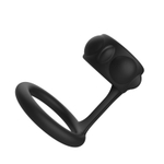 Черная эрекционная насадка на пенис - 6,2 см. (Цвет: черный)