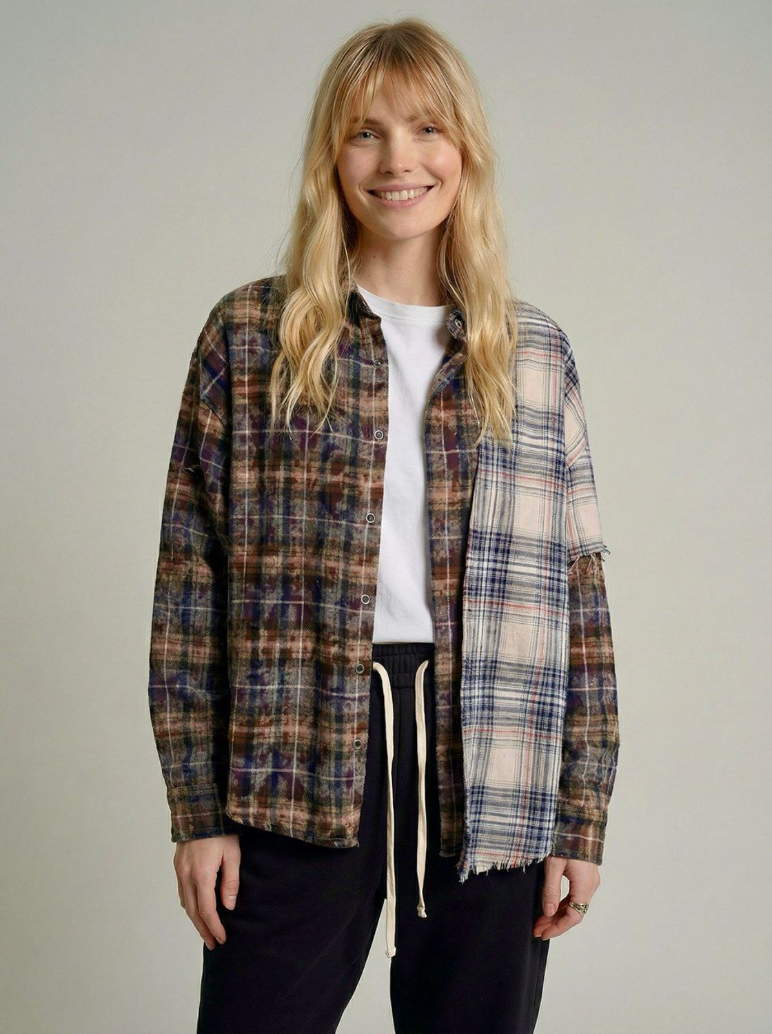 Рубашка, ballerina, Tartan (пурпурный)