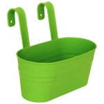 Кашпо-ведро настенное декоративное Большое салатовый 300х250мм