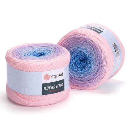 Фловерс Мерино (Flowers Merino) пряжа YarnArt 25%шерсть 75%акрил 1x225г/590м (551)