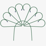 Заборчик садовый «Павлин» 70*90*450 см (5дет)