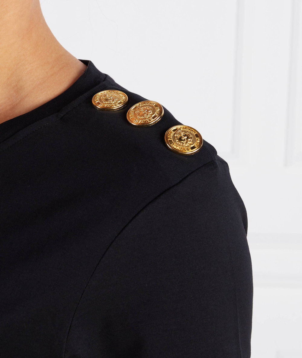 Футболка PRINTED Balmain - черный(BF1EF005 BB02)