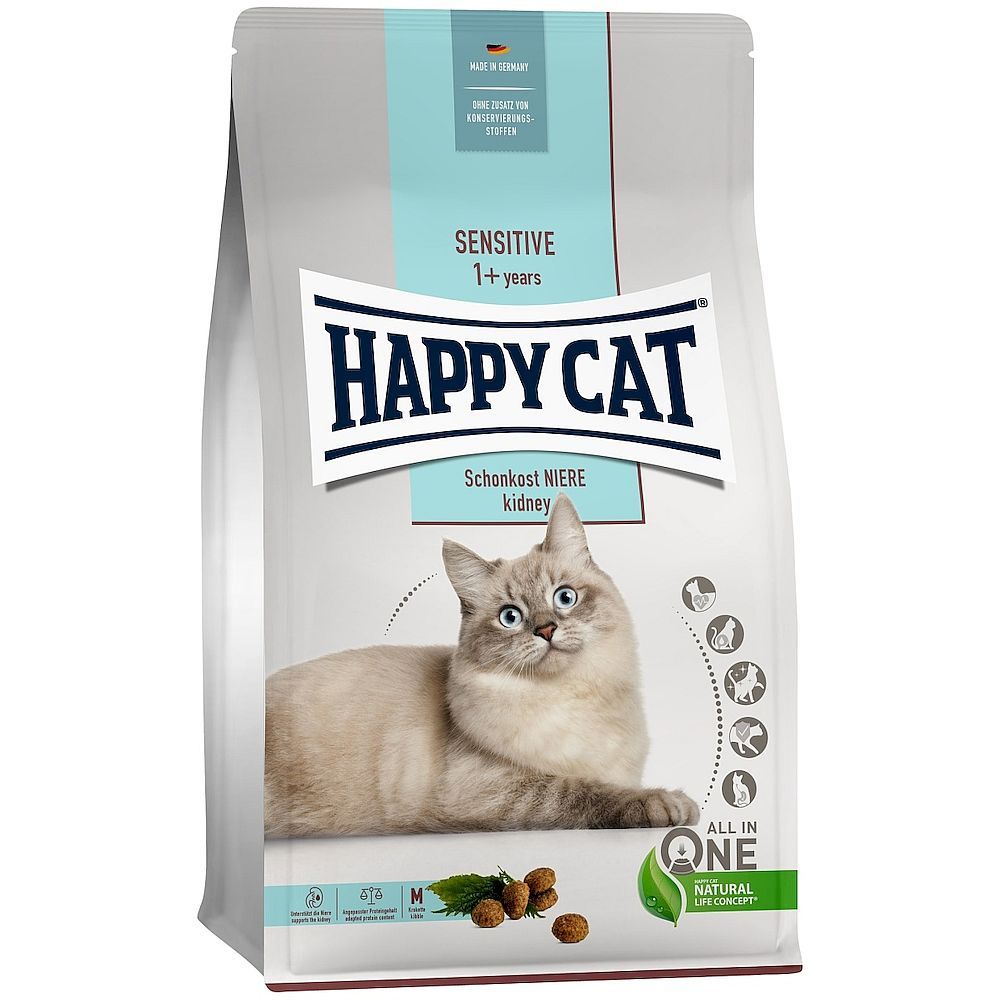 Сухой корм Happy Cat Sensitive Schonkost Niere для кошек, поддержка работы почек, пакет 1,3кг (УЦЕНКА) Сухой корм Happy Cat Sensitive Schonkost Niere для кошек, поддержка работы почек, пакет 1,3кг (УЦЕНКА)