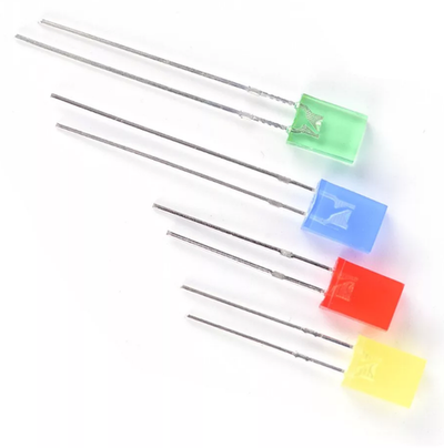 Светодиод прямоугольный 2х5х7, цвет в ассортименте