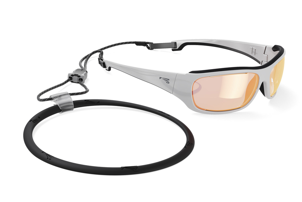 Спортивные очки LiP Tide / Stone White - Black / PC Photochromic / ecLiPse Series ML Red Brown