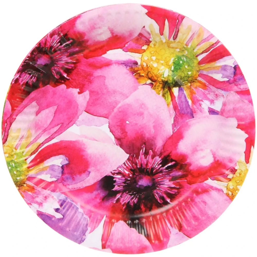 Тарелка бумажная 18 см в наборе 10 шт «Летнее настроение»