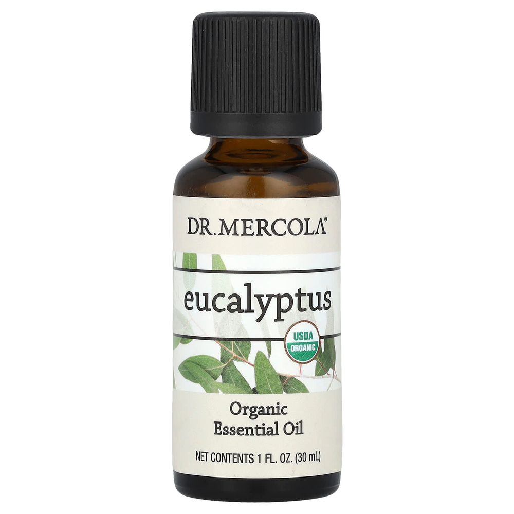 Dr. Mercola, Органическое эфирное масло, эвкалипт, 30 мл (1 жидк. унц.)