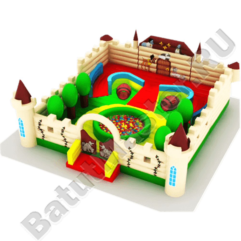 Коммерческий надувной батут "Три мушкетера"