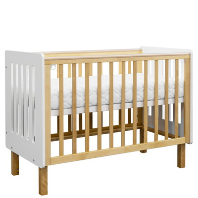 Кровать Antemi Mari 120х60 Ник 14 б/д Белый/Дерево