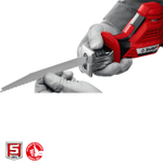 ЗУБР С1-12, 12 В, 80 мм, 2 АКБ (2 А·ч), сабельная пила (СПЛ-125-22)