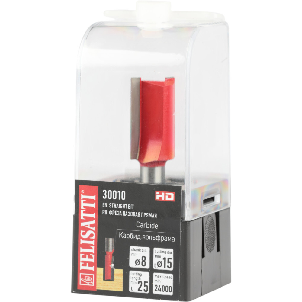 Фреза пазовая прямая FELISATTI 15х25мм хвостовик 8мм   30010