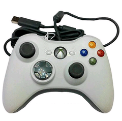 Джойстик проводной Wired Controller для Xbox 360 (Белый)