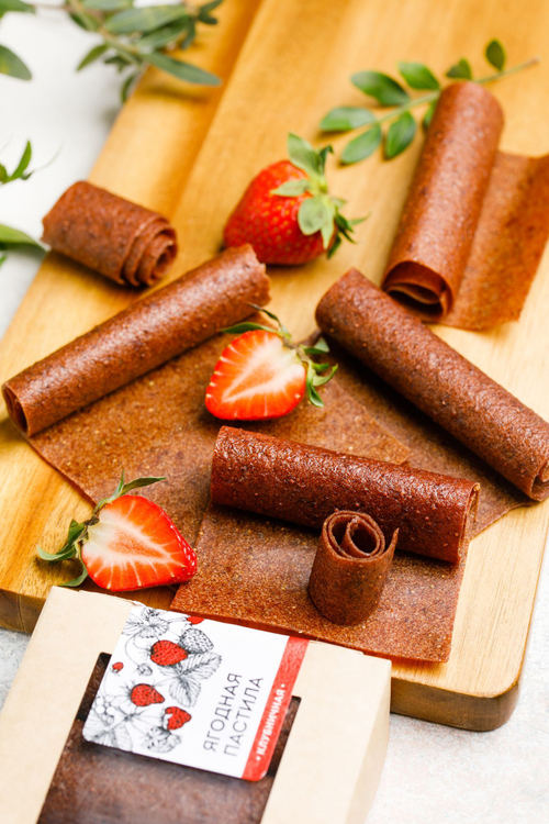 Ягодная пастила Клубничная / 100 г / ТМ Сибирский кедр