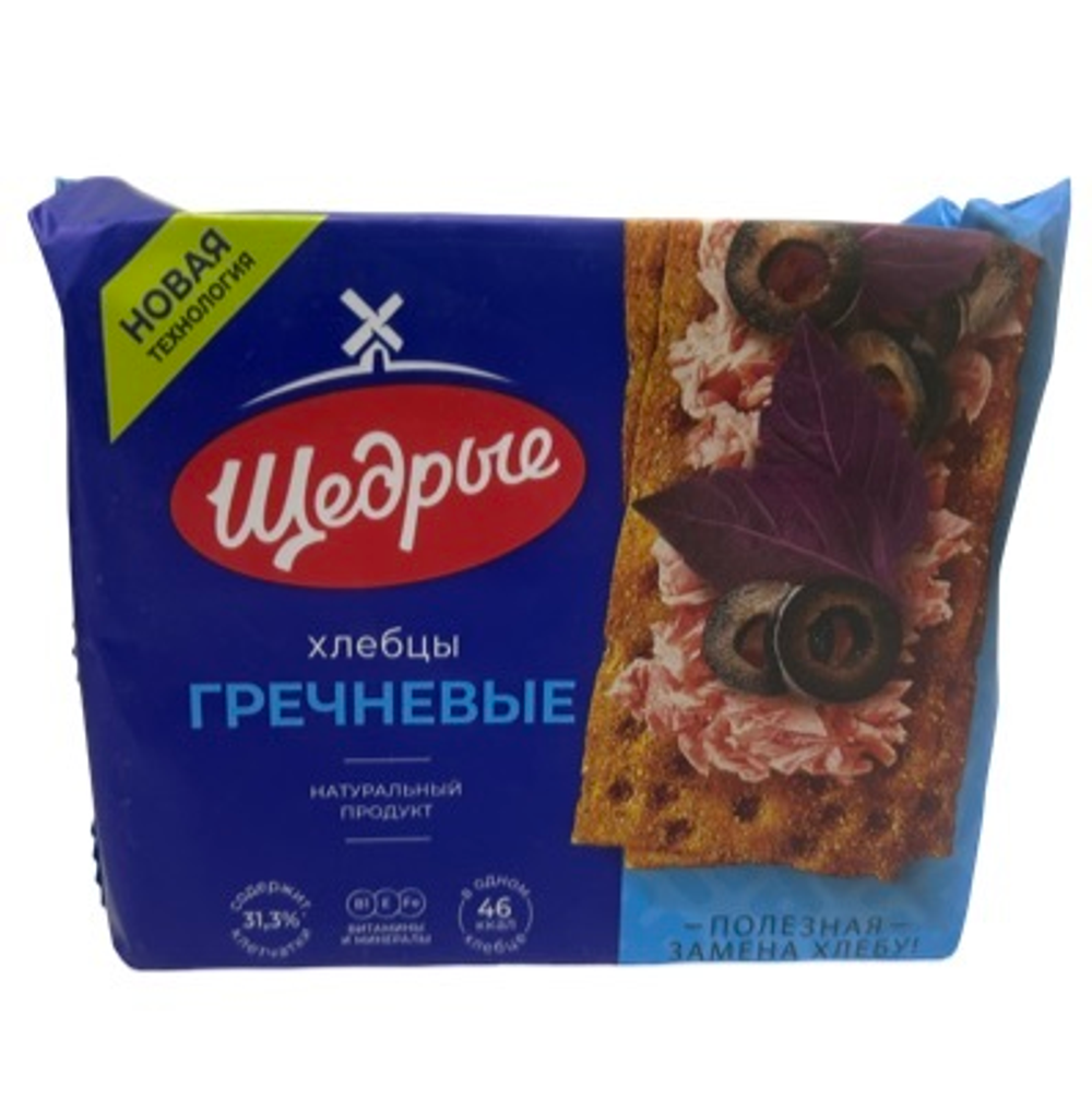 Хлебцы "Щедрые" Гречневые 200гр