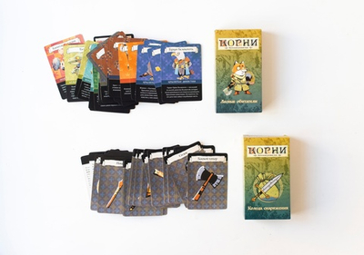 Колоды «Снаряжение» и «Лесные обитатели» для НРИ «Корни»
