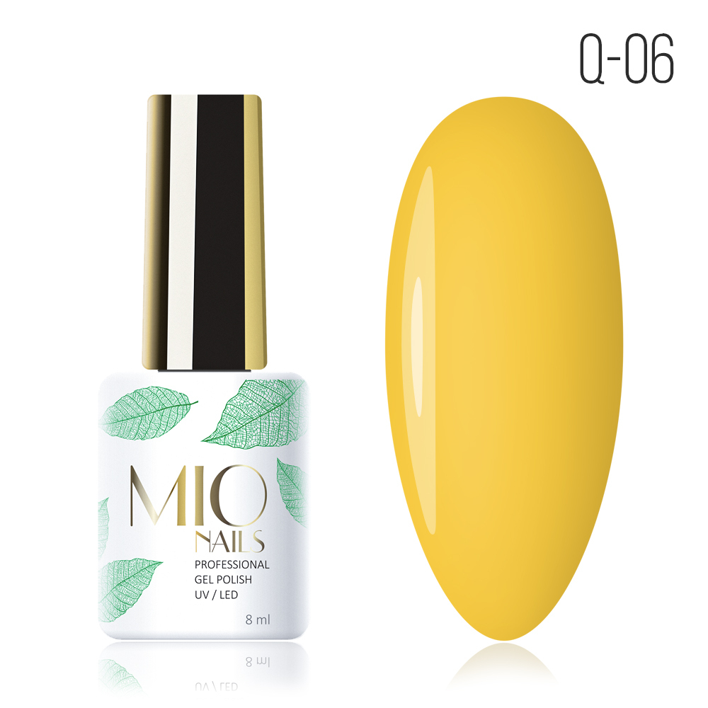 Гель-лак MIO NAILS Q-06. Сочный лимон, 8мл.