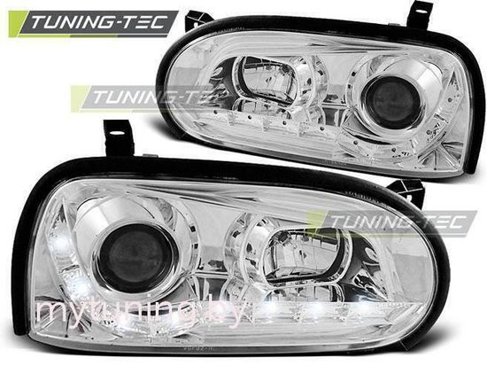 Передние фары VW Golf 3 daylight chrome
