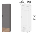 Денвер-401 (DaVita) 401.01 Шкаф для одежды