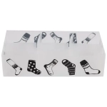 Коробка для белья PSB--P, 6 ячеек, пластик, с принтом, 30*15*7см